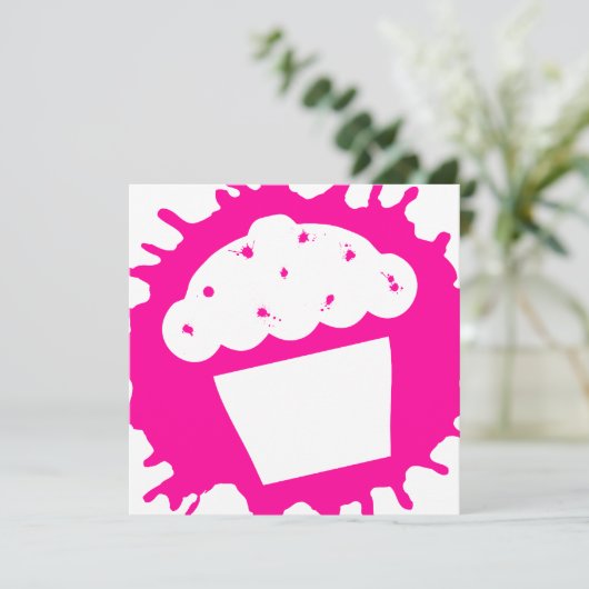 Invitation cupcake splatz (Debout devant)