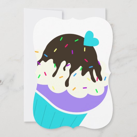 Invitation Cupcake sucré (Dos)