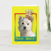 Invitation Cupcake - West Highland Terrier (Devant)