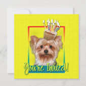 Invitation Cupcake - Yorkshire Terrier (Devant)