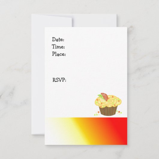 Invitation Cupcakes au citron (Dos)