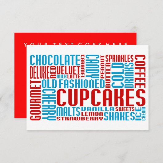 Invitation cupcakes chitChat (Devant / Derrière)