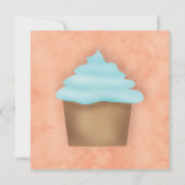 Invitation Cupcakes Cute Orange (Dos)