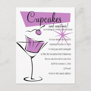 Invitation Cupcakes et Martinis !