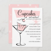 Invitation Cupcakes et Martinis ! (Devant / Derrière)