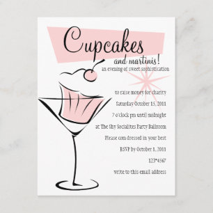 Invitation Cupcakes et Martinis !