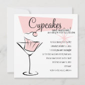 Invitation Cupcakes et Martinis ! (Devant)