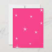 Invitation Cupcakes et Martinis en rose chaud (Dos)