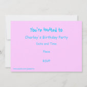 Invitation Cupcakes rose (Dos)