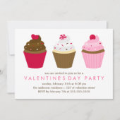 Invitation Cupcakes Saint Valentin (Devant)