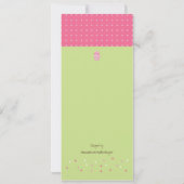 Invitation Cupcakes sur pied (Dos)