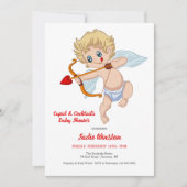 Invitation Cupid Baby shower (Devant)