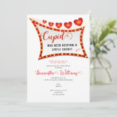 Invitation Cupid Little Secret Valentine Février Baby shower (Debout devant)