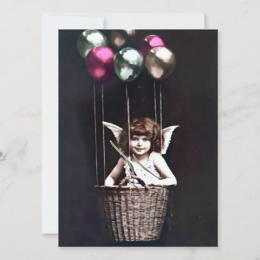 Invitation Cupid vintage (Devant)