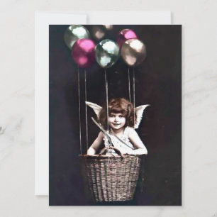 Invitation Cupid vintage