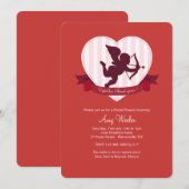 Invitation Cupidon a encore frappé (Devant / Derrière)