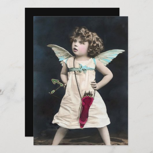 Invitation Cupidon en colère (Devant / Derrière)