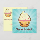Invitation CuppyCakes (Devant / Derrière)