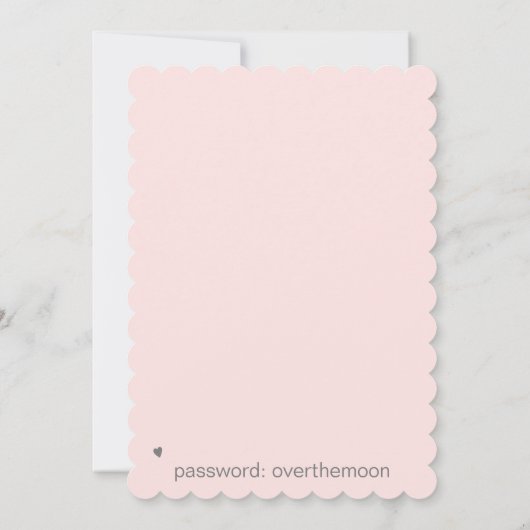 Invitation *~* Cur Floral AR6 MARIAGE ENREGISTRER LA DATE QR (Dos)