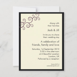 Invitation Curly Q 4,25x5,5