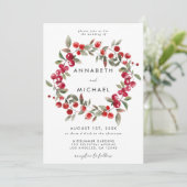 Invitation Currant Berry Mariage (Debout devant)