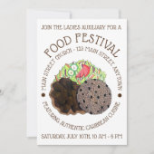 Invitation Curry Chèvre Riz et pois Caribbean Food Festival (Devant)