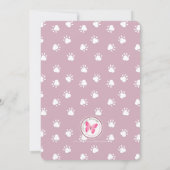 Invitation Curte Yorkshire Terrier Anniversaire (Dos)