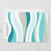 Invitation Curvy Lines Mariage aqua (Dos)