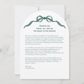 Invitation Custom Arch-Shaped Merriest Christmas Photo Card (Dos)