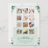 Invitation Custom Baby’s 1st Year Journey Photo Collage (Devant)