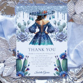 Invitation Custom Blue style mexicain Quinceañera