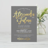 Invitation CUSTOM B'nai Mitzvah imitation or script nom (Debout devant)