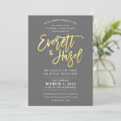 Invitation CUSTOM B'nai Mitzvah imitation or script nom (Debout devant)