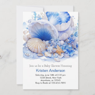 Invitation Custom Boy Under the Sea Baby shower