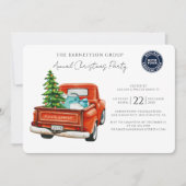 Invitation Custom Business Logo Christmas Holiday Party (Devant)