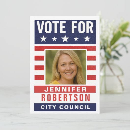 Invitation Custom Campaign Election (Debout devant)