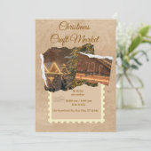 Invitation Custom Christmas Card" "Elegant Christmas Greetin (Debout devant)