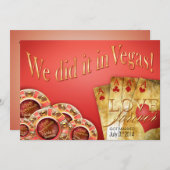 Invitation :: CUSTOM : Coral Gold Las Vegas Deluxe Mariage (Devant / Derrière)