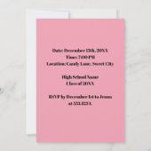 Invitation Custom Graduation Party Pop Art (Dos)