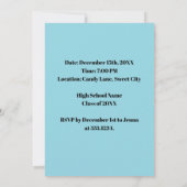 Invitation Custom Graduation Party Pop Art (Dos)