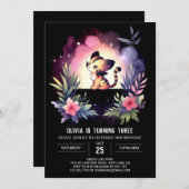 Invitation Custom Jungle Tiger Birthday (Devant / Derrière)