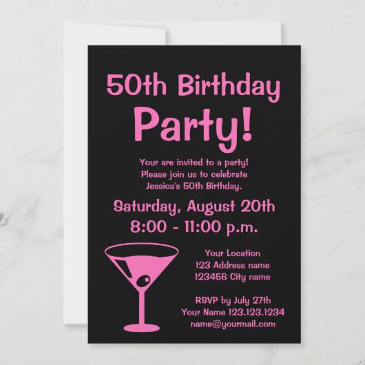 Invitation Custom Keep calm it's a Birthday (Devant)