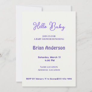 Invitation Custom Kids Artwork, deux mignonnes souris, fleurs