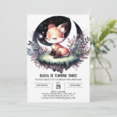 Invitation Custom Majestic Fox Anniversaire numérique (Debout devant)
