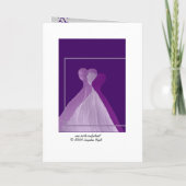 Invitation CUSTOM NAME Be My Bridesmaid with Purple Gowns (Dos)