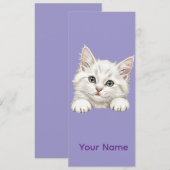Invitation Custom Name Personalized Kitten Art Gift (Devant / Derrière)