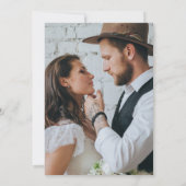 Invitation Custom Photo Agate Burgundy Green Save the Date (Dos)