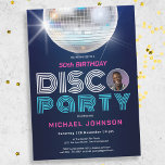 Invitation Custom Photo Fun Disco 50th Birthday Party<br><div class="desc">Custom Photo Fun Disco 50th Birthday Party Invitation. Entrez dans le groove et joignez-vous à nous pour un anniversaire phare Disco Party qui fusionne en douceur les vibrations rétro avec le plaisir moderne! Notre design d'invitation capte l'essence d'une époque rétro, avec des éléments rétro dynamiques et colorés qui préparent le...</div>