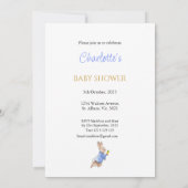 Invitation Custom Pierre le Baby shower lapin (Dos)