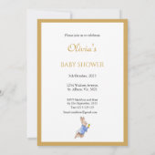 Invitation Custom Pierre le Baby shower lapin (Dos)